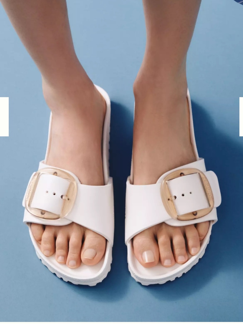 Birkenstock Madrid Big Buckle EVA Slide Sandals In Pink Women’s Size 40